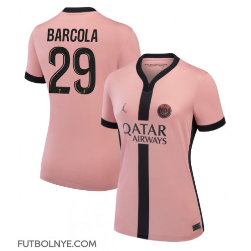 Camiseta Paris Saint-Germain Bradley Barcola #29 Tercera Equipación para mujer 2024-25 manga corta